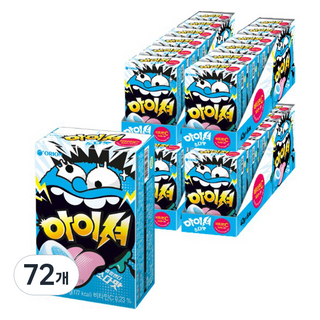 오리온 아이셔캔디 소다맛, 42g, 72개