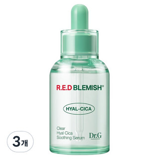 Dr.G Red Blemish 玻尿酸積雪草淨透舒緩精華, 3個, 50ml