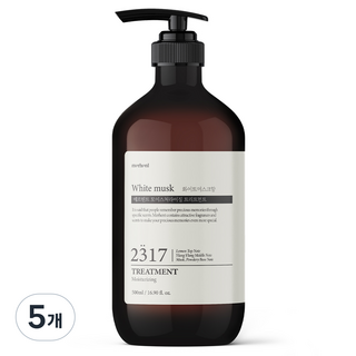 메르헨트 모이스처라이징 트리트먼트 화이트머스크향, 5개, 500ml