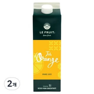 LE FRUIT 鮮榨柳橙汁, 1L, 2個