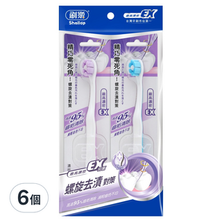 Shallop 刷樂 濃密炫淨牙刷, 2支, 6組
