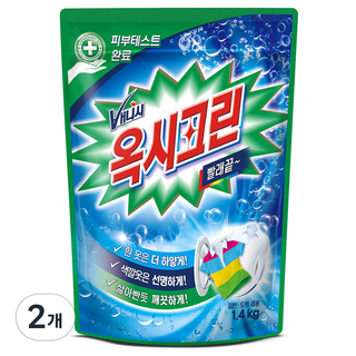 옥시크린 표백제, 1.4kg, 2개