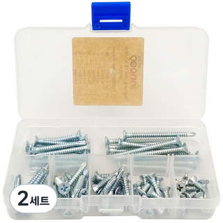 Innotime 自攻螺絲 沉頭 7種套組 白色 1004, 2套