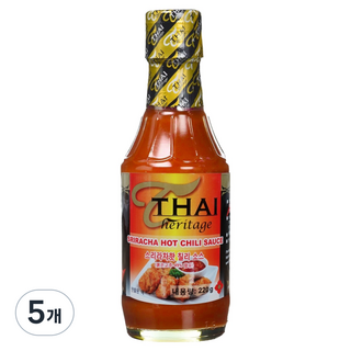 THAI heritage 是拉差辣醬, 220g, 5個