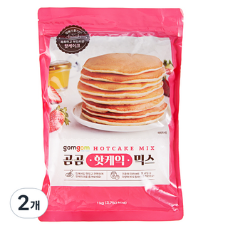 gomgom 鬆餅預拌粉, 2個, 1kg