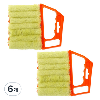 포스트로드 블라인드 청소 틈새 브러쉬, 레드, 6개