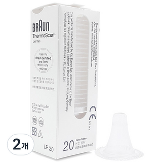 BRAUN 귀체온계용 렌즈필터 LF20 20p, 2개