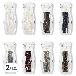 Funny Nail Pixie 美甲鑽飾8件組, 2套, 混合色