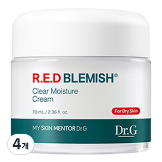 Dr.G Red Blemish 淨膚保濕霜, 70ml, 4個