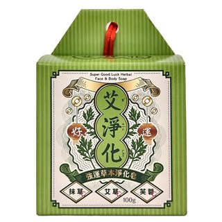 美吾髮 艾系列 強運草本淨化手工艾草皂 艾淨化, 100g, 1個