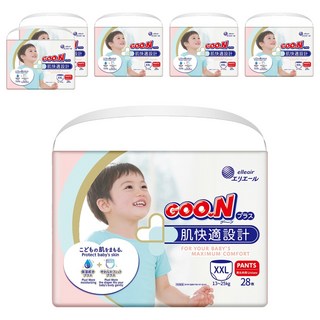 GOO.N 大王 日本製 肌快適系列 嬰兒紙尿褲 13~25kg, XXL, 168片