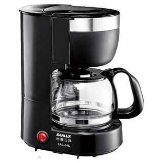 SANLUX 台灣三洋 4杯份咖啡壺, 650ml, 110V/60Hz, 600W, SAC-04A, 黑色