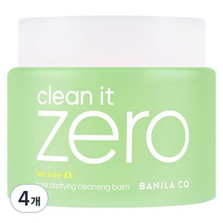 BANILA CO 芭妮蘭 Clean It Zero 毛孔淨化卸妝膏, 180ml, 4個