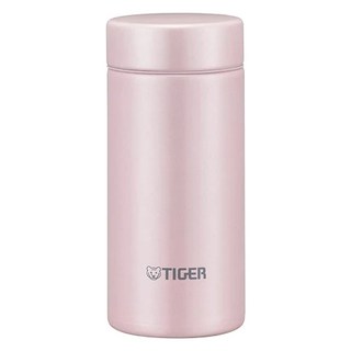 TIGER 虎牌 超輕量旋蓋雙層不鏽鋼保溫瓶 MMP口袋隨行杯 200ml 櫻花粉, 1個