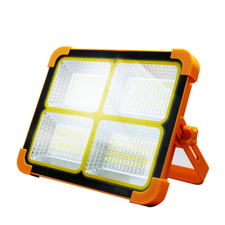 愛迪生 太陽能70W手提工作燈 EDS-G821, 戶外應急照明, 紅藍警示燈, 磁吸設計, 1個