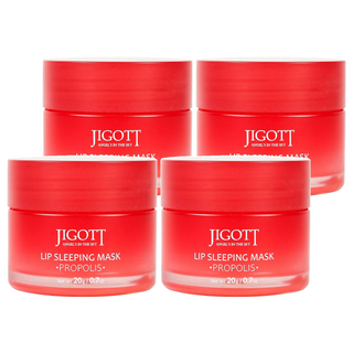 JIGOTT 蜂膠 晚安唇膜 20g 滋潤保濕 唇部護理, 1罐, 4罐