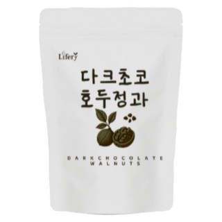 Lipery 健康零食 頂級黑巧克力糖漬核桃, 1個, 100g