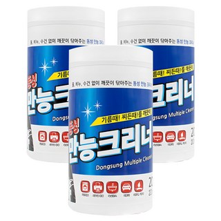 동성크리너 만능크리너 본품 통형 200p, 3개