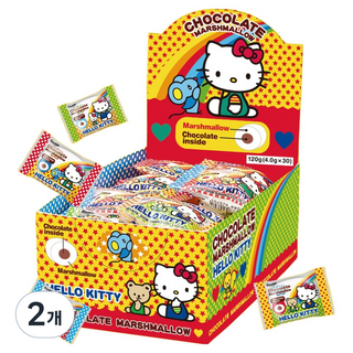 에이와 헬로키티 마쉬멜로우 초콜릿맛 30p, 120g, 2개