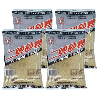 義峰食品 二號砂糖, 500g, 4包