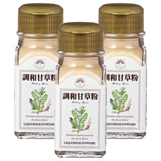 新光洋菜 甘草粉 20g 天然甘草調味粉 健康醃漬佐料, 3瓶