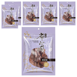 大溪廖心蘭豆干 非基改 黑胡椒, 110g, 6包