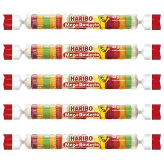 HARIBO 鈕扣Q軟糖 水果風味, 45g, 5條