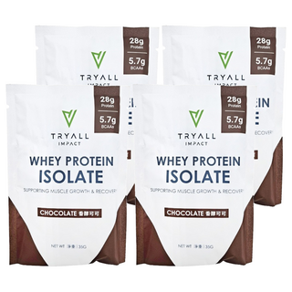 TRYALL 全分離乳清蛋白 香醇可可, 35g, 4包