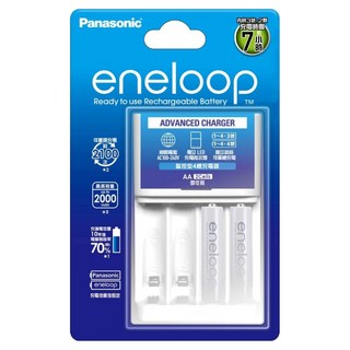 Panasonic eneloop 台灣公司貨 充電組 標準款 BQ-CC17充電器 + 4號電池 2顆, 1組