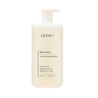 LIFENET 清新柑橘羅勒香氛沐浴露 Fresh Mandarin & Basil, 1L, 1瓶