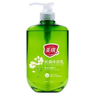 美琪抗菌沐浴乳 白麝香 添加日本綠茶萃取, 680ml, 1件