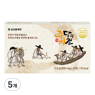 JudangBigyol 琥珀酸元氣錠, 3.9克, 5個