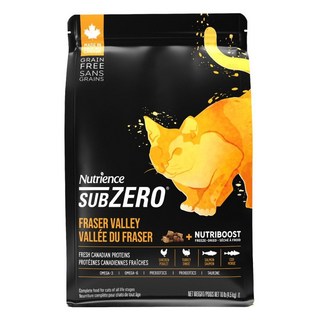 Nutrience 紐崔斯 SUBZERO 頂級無穀貓糧 + 凍乾, 火雞肉 + 雞肉 + 鮭魚, 1.8kg, 1包