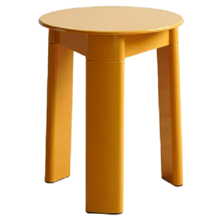 KUIBAO 快豹生活 Jeven中古韓風小圓凳, 薑黃色, 1件