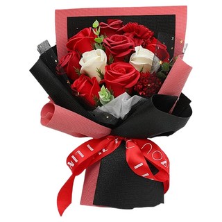 Yamiley 玫瑰香皂花束 187g, 1件, 摯熱紅