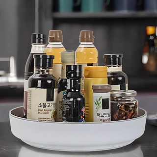 comet 防滑多功能旋轉托盤 大型, 白色, 1個