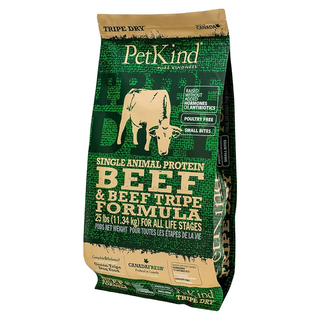 PetKind 野胃 全齡犬無穀糧 單一蛋白 小顆粒, 鮮草肚低敏牛, 11340g, 1包