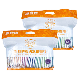 LAYONS COFFEE 雷恩獅咖啡 濾掛式咖啡, 10g x 30入, 經典系列, 30包, 2袋