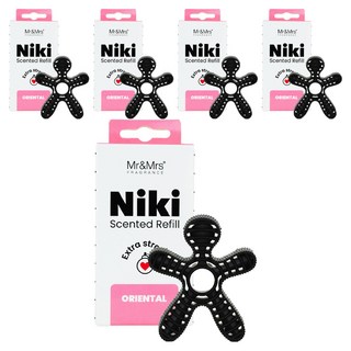 Mr&Mrs FRAGRANCE Niki 車用芳香劑補充蕊, 東方調, 5個