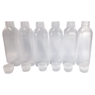 擠壓式調味瓶子Set 500mL 食品級PP材質, 6個