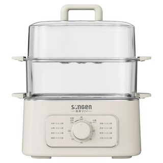 SOnGEn 松井 多功能雙層蒸煮鍋/電火鍋/電蒸鍋/美食鍋/料理鍋, 9.3L大容量, 全景可視, 食品級材質, 防乾燒保護, SG-1011MS W