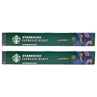 STARBUCKS 星巴克 特濃烘焙膠囊咖啡 Nespresso咖啡機適用, 5.7g, 10顆, 2盒