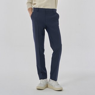 Intermezzo 男士隱藏式鬆緊帶防皺彈力直筒休閒西裝褲 (30~38 尺寸)