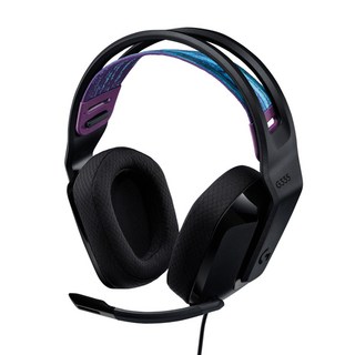 Logitech G 羅技G G335耳機麥克風 翻轉靜音麥克風 240克輕盈舒適, A00141, 黑色