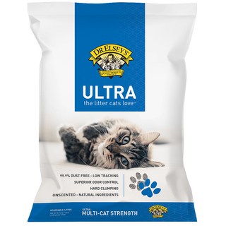 DR.ELSEY'S Ultra 強力除臭貓砂 99%無粉塵 高度凝結, Unscented, 8.16kg, 1包
