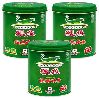 鱷魚 蚊香-A 附蚊香盤 + 插座, 750g, 3罐