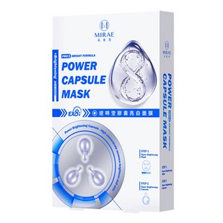 MIRAE 未來美 EX8分鐘逆時空膠囊亮白面膜組 速效亮白, 3組, 1盒