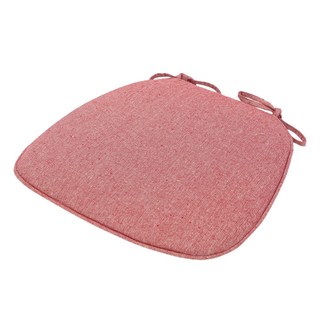 椅墊 綁帶坐墊 墊子 日式辦公室椅墊 馬蹄形 亞麻 聚酯纖維 高密度海綿 太空棉 紅色 上徑35cm 高41cm 下徑43cm 厚度3cm, 上徑35cm, 高41cm, 下徑43cm, 厚度3cm