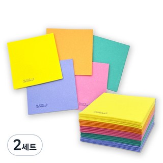 올리브조이 비스코스 100% 독일 부직포 오색행주 5종, 40개