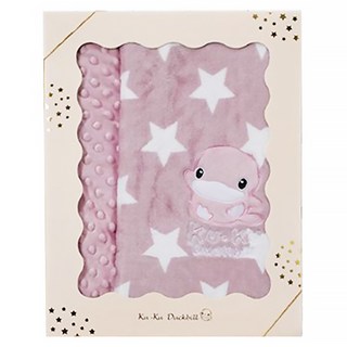 KU.KU Duckbill 酷咕鴨 神奇豆豆安撫毯套組禮盒, 紫色